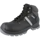 Uvex 6510244, voor heren, volwassenen, zwart, grijs, outdoorlaarzen, geschikt voor wandelen en wandelen, effen kleur