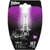 Valeo Halogeenlamp Life X2 32516 H7 55W, verpakking met 1 stuk