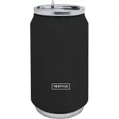 Nerthus Blikje vacuüm 330ml zwart (warm en koud)