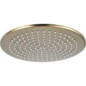 FortiFura Calvi Hoofddouche 30cm rond 6mm - PVD - geborsteld messing (goud) SW1139122