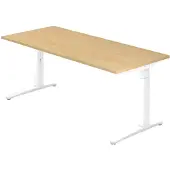 Hjh OFFICE PRO XTRA XB 19 WW - Esdoorn 180 x 80 Tafelhoogte I In hoogte verstelbaar