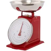 Plint Retro Keukenweegschaal | Rood | Tot 3 kg