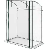 Outsunny kas - met stalen frame - groen