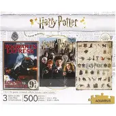 Aquarius Set Of 3 Puzzles 500 Pieces Goud Kinderen