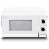 Sharp MG01EC Magnetron met grillfunctie, magnetron: 800W, grill: 1000W, 5 vermogensniveaus, kristalwit