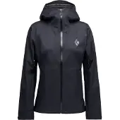 Black Diamond - Dames wandel- en bergkleding - W Fineline Stretch Shell Black voor Dames - Maat L - Zwart