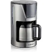 Cloer filterkoffieapparaat met geïsoleerde kan, model 5258, roestvrij staal, zwart
