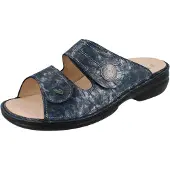 Finn Comfort Muiltjes 'Pantolette Damen 02550-828046 Echtleder in blau' blauw