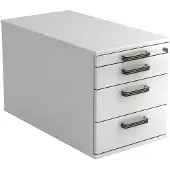 Hjh OFFICE PRO SIGNA TC30 SG - Rolcontainer Wit Hout met 3 lades Greeplijst kunststof