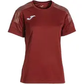 Joma Championship VIII T-shirt met korte mouwen, kleur: rood, damesmodel, maat: M