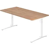 Hjh OFFICE PRO XTRA XB 16 WW - 160 x 80 Walnoot Tafelhoogte I In hoogte verstelbaar