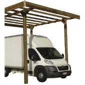 Solid Carport Base S7761 306x506x400cm