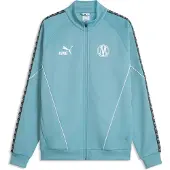 Puma Trainingsjack 'Olympique de Marseille King Anthem' lichtblauw / zwart / wit