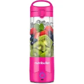 NutriBullet Draagbare blender NBP003BP (roze, werkt op batterijen, 0,475 liter)