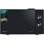 Hisense H23MOBP2H4, Werkblad, Vrijstaande magnetron, 23 liter, 800 watt, Draaiend, Zwart