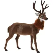 Nampook Rendier Staand Bontkraag 37 cm Kerst