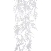 Décoris Bos plc asparagus l35h105 cm wit kerstslinger