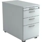 Hjh OFFICE PRO SIGNA SC40 BM - Rolcontainer Grijs Hout met ophangsysteem Metalen handgreep