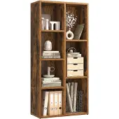 Songmics Boekenkast met 7 vakken, Vintage bruin