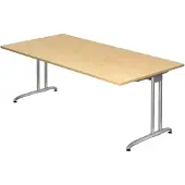 Hjh OFFICE PRO BELA 2E S - Esdoorn 200 x 100