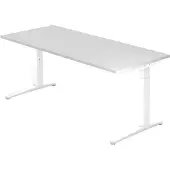 Hjh OFFICE PRO XTRA XB 19 WW - Wit 180 x 80 Tafelhoogte I In hoogte verstelbaar