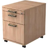 Hjh OFFICE PRO SIGNA AC20 SG - Rolcontainer Hout Walnoot met ophangsysteem Greeplijst kunststof