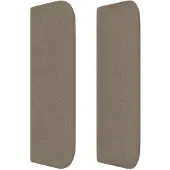 vidaXL Hoofdbord LED 147x16x78/88 cm stof taupe