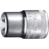 Stahlwille 45TX doppen, 3/8 inch, E8, 02270008. Maat: E8 / Lengte: 28 mm