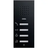 Gira Audio-deurintercom 1250005, AP-systeem 55, zwart - Zwart (1250005)