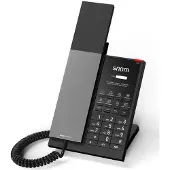 Snom HD350A, IP-telefoon, zwart, headset met kabel, geschikt voor bureau of wandmontage, antibacterieel, 100 - 240 V