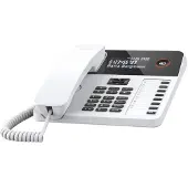 Gigaset DESK 600, Analoog telefoonapparaat, Telefoon met kabel, 100 nummers, Identificatie van de beller, Wit
