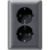Gira Stopcontacten, SCHUKO 2f SH + massieve pl. Systeem 55 078328