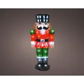 Décoris LED notenkraker buite h60 cm 60l multi