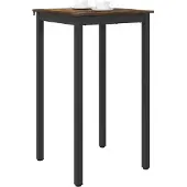 vidaXL Staande Bartafel Bewerkt hout Vierkant