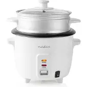 Nedis KARC06WT, Wit, 0,6 liter, 0,9 meter, ABS (acrylonitril-butadieen-styreen), Roestvrij staal, 300 W, Type F (CEE 7/4)