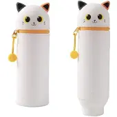 I-Total Trousse en silicone Cat Blanc