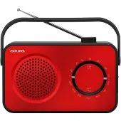 Aiwa R-190RD, draagbaar, analoog, AM, FM, 2 Watt, 80 - 20000 Hz, 10 cm