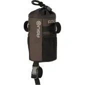 Agu Venture - Stuurtas - 1L - Bruin - Fietstas voor snacks - Gerecycled polyester - 3M Reflectie - Mesh zijvakken - Eenvoudige bediening