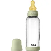 BIBS Fles - Medium Flow - 240 ml - Glas/Latex - Sage
