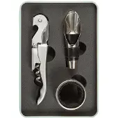 Kikkerland Wine Kit-6.25x4x0.75 Inches Gereedschapsset