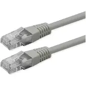 Roline Patchkabel Cat.6 (klasse E), UTP, PoE, grijs, 3 meter