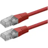 Roline Patchkabel Cat.6 (klasse E), UTP, PoE, rood, 5 meter