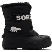 Sorel - Après-skischoenen - Little Kids Snow Commander Black Sea Salt voor Unisex - Kindermaat 30 - Zwart