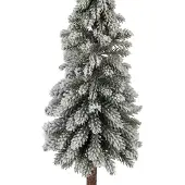 Clayre & Eef Mini Kunstkerstboom Ø 10x48 cm Groen Hout
