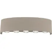 Paul Neuhaus LED-wandlamp buiten Carlo, crème / amber, Aluminium, Modern, LED wandlamp buiten