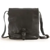 Harold's Leer schoudertas schoudertas Submarine Messengerbag Upend Black zwart