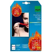 Sigel inkjet fotopapier Everyday plus 10x15cm hoogglanzend 195 grams 50 vel + 50 vel gratis