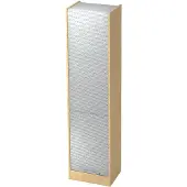 Hjh OFFICE PRO SIGNA R50 RE - Esdoorn/Zilver Roldeurkast Hoogte van de map | 5 OH Rail handvat (kunststof)