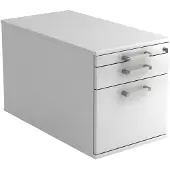 Hjh OFFICE PRO SIGNA TC20 CE - Rolcontainer Wit Hout met ophangsysteem Chrome metaal handgreep