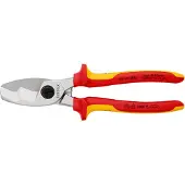 Knipex Kabelschaar met dubbele snijkanten | Geïsoleerd | Meer-componentengrepen | VDE-gekeurd - 95 16 200 SB